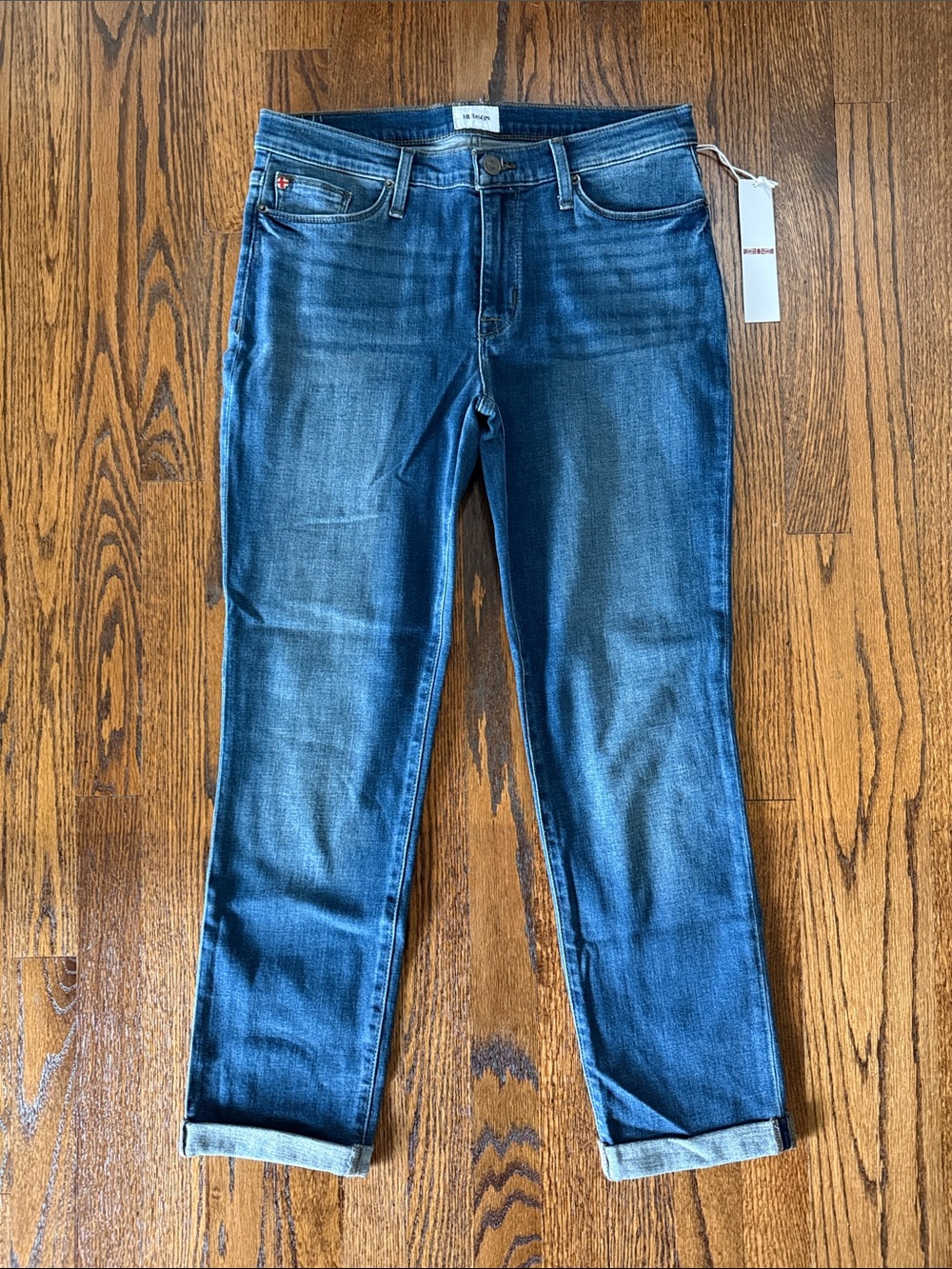 B42 Hudson Jeans Women’s 29 Dark Blue Cropped Ankle Denim